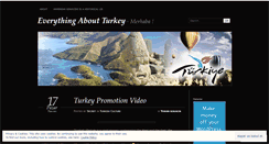 Desktop Screenshot of everythingaboutturkey.wordpress.com