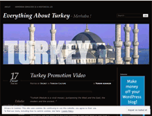 Tablet Screenshot of everythingaboutturkey.wordpress.com