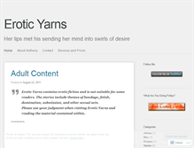 Tablet Screenshot of eroticyarns.wordpress.com