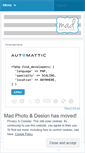 Mobile Screenshot of madphotoanddesign.wordpress.com