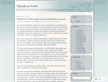 Tablet Screenshot of chuckontech.wordpress.com