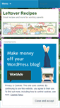 Mobile Screenshot of leftoverrecipes.wordpress.com
