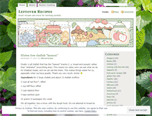 Tablet Screenshot of leftoverrecipes.wordpress.com