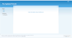Desktop Screenshot of agitatedprimate.wordpress.com