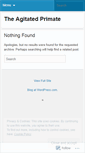 Mobile Screenshot of agitatedprimate.wordpress.com