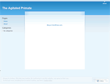 Tablet Screenshot of agitatedprimate.wordpress.com