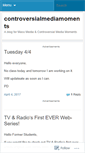 Mobile Screenshot of controversialmediamoments.wordpress.com