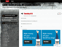 Tablet Screenshot of controversialmediamoments.wordpress.com