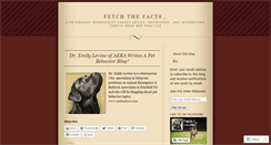 Desktop Screenshot of petbehaviorblog.wordpress.com