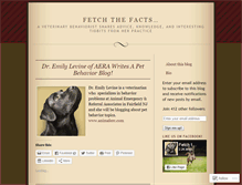 Tablet Screenshot of petbehaviorblog.wordpress.com
