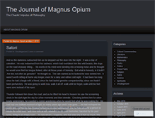 Tablet Screenshot of magnusopium.wordpress.com