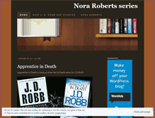 Tablet Screenshot of norarobertsseries.wordpress.com