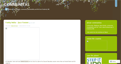 Desktop Screenshot of communitas.wordpress.com