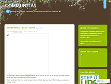 Tablet Screenshot of communitas.wordpress.com