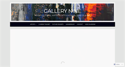 Desktop Screenshot of gallerynine.wordpress.com