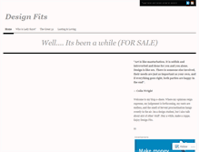 Tablet Screenshot of designfits.wordpress.com