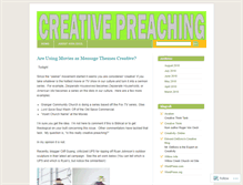 Tablet Screenshot of creativepreaching.wordpress.com