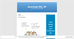 Desktop Screenshot of downloadnhl09.wordpress.com