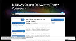 Desktop Screenshot of ischurchrelevant.wordpress.com