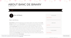 Desktop Screenshot of dk.aboutbancdebinary.wordpress.com