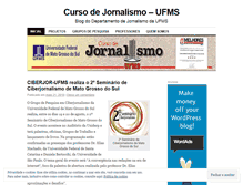 Tablet Screenshot of jornalismoufms.wordpress.com