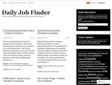 Tablet Screenshot of dailyjobfinder.wordpress.com