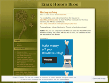 Tablet Screenshot of eirikhoem.wordpress.com
