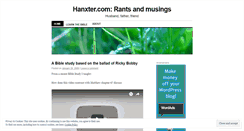 Desktop Screenshot of hanxter.wordpress.com