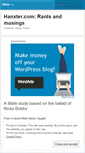 Mobile Screenshot of hanxter.wordpress.com