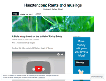 Tablet Screenshot of hanxter.wordpress.com