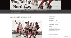 Desktop Screenshot of derbynerd.wordpress.com