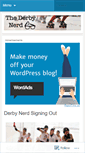 Mobile Screenshot of derbynerd.wordpress.com