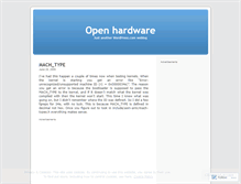 Tablet Screenshot of openhardware.wordpress.com