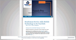 Desktop Screenshot of handypro.wordpress.com