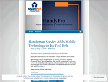 Tablet Screenshot of handypro.wordpress.com