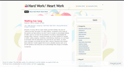 Desktop Screenshot of hardworkheartwork.wordpress.com