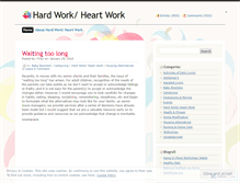 Tablet Screenshot of hardworkheartwork.wordpress.com