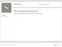 Tablet Screenshot of dubaivisas.wordpress.com