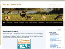 Tablet Screenshot of cazayconservacion.wordpress.com