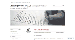 Desktop Screenshot of accomplishedinlife.wordpress.com