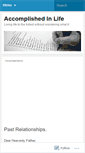 Mobile Screenshot of accomplishedinlife.wordpress.com