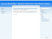 Tablet Screenshot of americanmuslimmom.wordpress.com