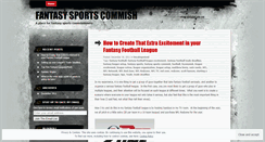 Desktop Screenshot of fantasysportcommish.wordpress.com
