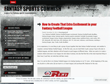 Tablet Screenshot of fantasysportcommish.wordpress.com