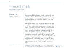 Tablet Screenshot of lifeinmali.wordpress.com