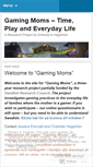 Mobile Screenshot of gamingmoms.wordpress.com