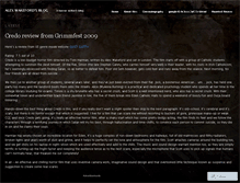 Tablet Screenshot of alexwakeford.wordpress.com