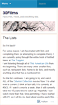 Mobile Screenshot of 30films.wordpress.com