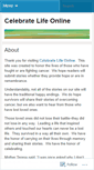 Mobile Screenshot of celebratelifeonline.wordpress.com