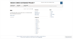 Desktop Screenshot of indiancomics.wordpress.com